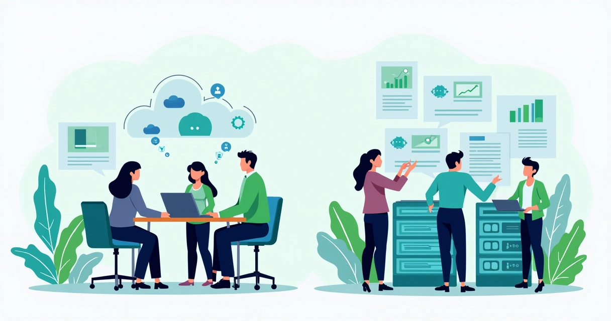 Comparação visual entre Cloud API e On-Premises API do WhatsApp 