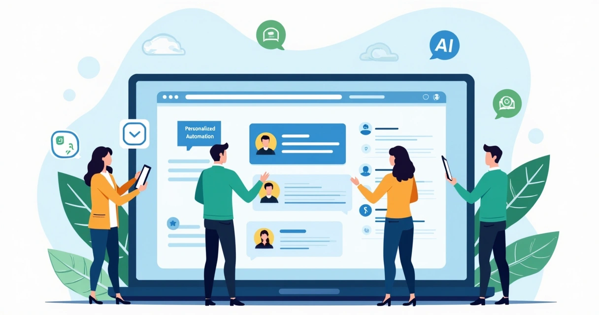 Equipe avaliando soluções de chatbot para WhatsApp